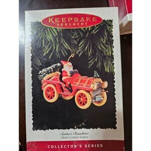 Hallmark Keepsake Ornament Santas Roadster Here Comes 17th In Series NIB 1995